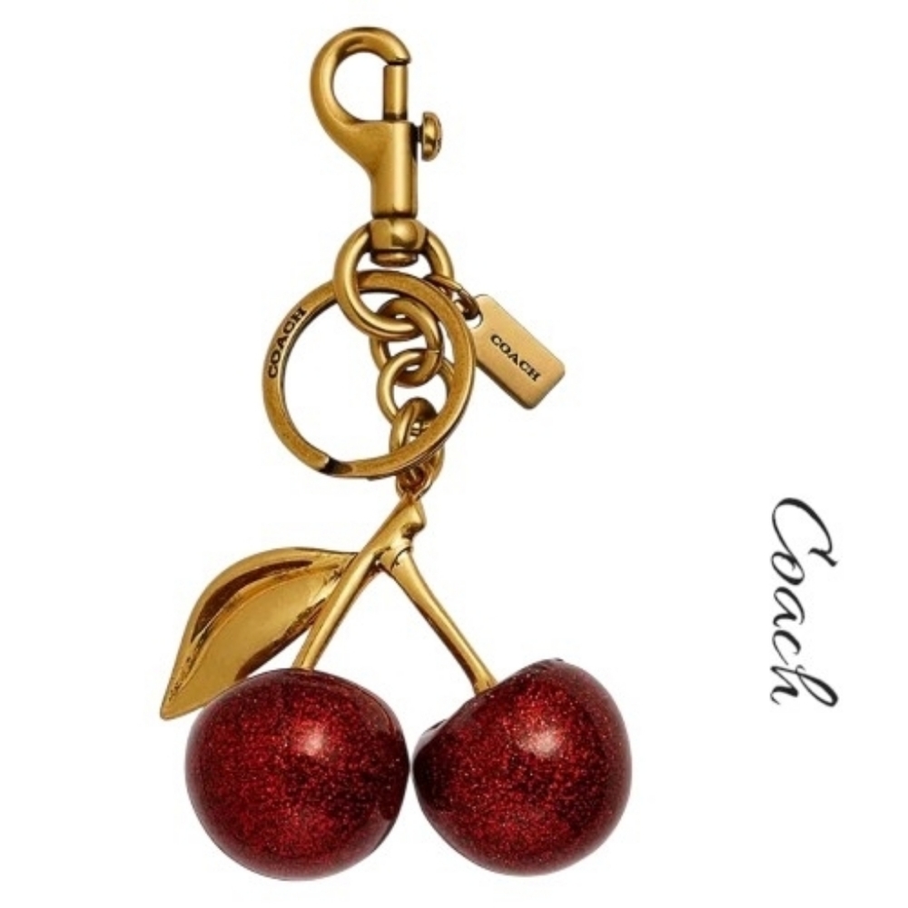 NWT COACH Cherry Bag Charm